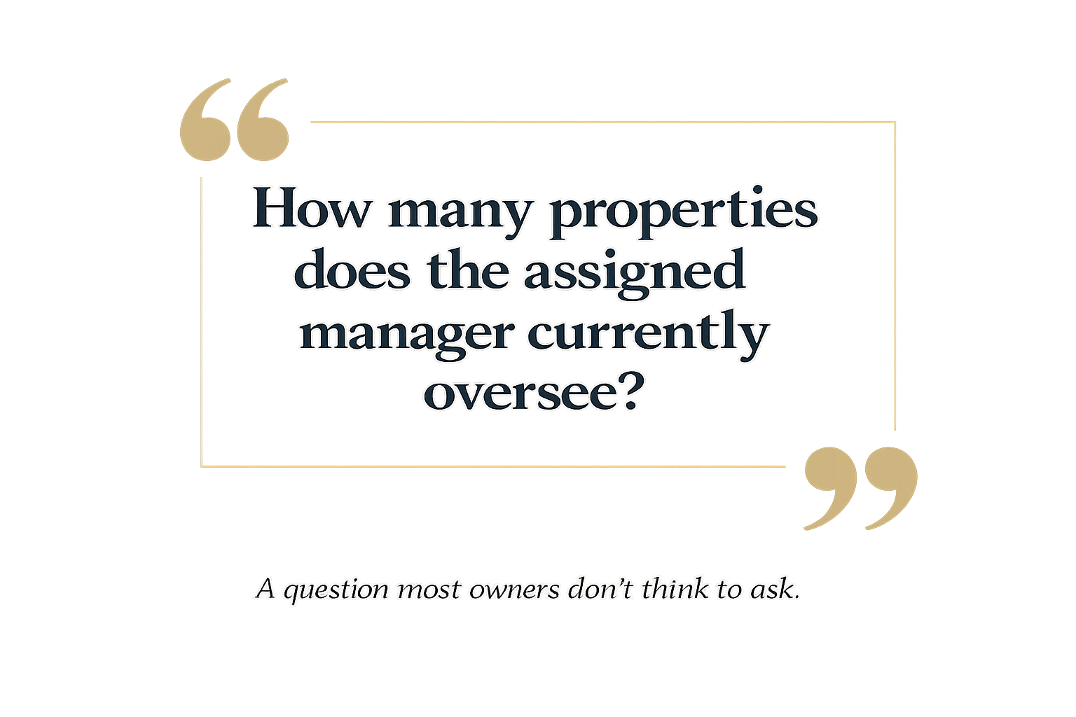 Vetting a property managers responsibilities